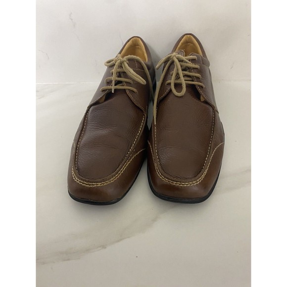 Sandro Moscoloni Brown Leather Lace Up Comfort & Soft Gel Oxford Shoes 9.5D main image 10